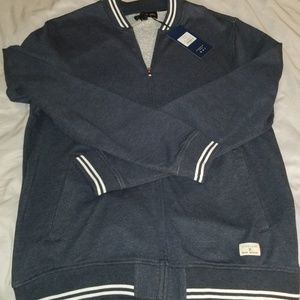 Mens Navy Zip Up Sz M